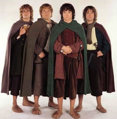 fourhobbitstandee