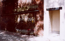 No Parking scribble